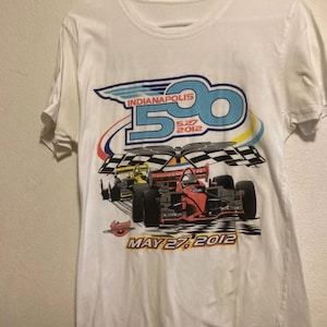 Vintage 2012 Indianapolis 500 IndyCar Racing T Shirt, Indianapolis 500 T-shirt, IndyCar Fan Racing Tee, Nascar Racing Shirt