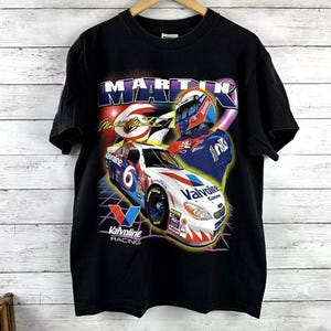Vintage 90s Mark Martin  Nascar Racing Shirt, Mark Martin T-shirt, Mark Martin Fan Racing Tee, Nascar Racing Shirt , Gift For Fan