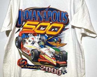 Vintage 2000 Indianapolis Indy 500 Racing T Shirt, Indianapolis 500 T-shirt, IndyCar Fan Racing Tee, Nascar Racing Shirt