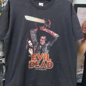 Evil Dead Horror Movie T-Shirt, Unisex Tee shirt, Scary Movie T-shirt Birthday Gift, Vintage Retro Movie shirt, Halloween Christmas Gift