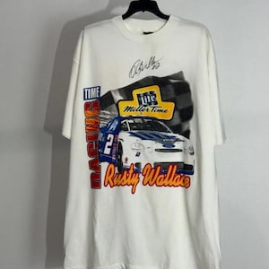 Camiseta vintage de carreras de NASCAR de Rusty Wallace de los años 90, camiseta de Rusty Wallace, camiseta de fan de carreras de Rusty Wallace, camiseta de carreras de NASCAR