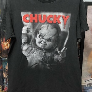 Retro Chucky Horror Movie Characters Halloween Shirt, Horror Move Vintage 90s Tee, Chucky Shirt, Horror Character Tee