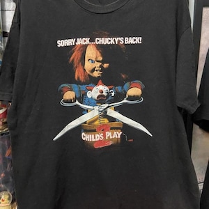 Retro Chucky Horror Movie Characters Halloween Shirt, Horror Move Vintage 90s Tee, Chucky Shirt, Horror Character Tee