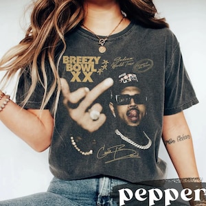 Comfort Color Chris Brown Breezy Bowl XX Graphic Tee, Chris Brown Shirt, Chris Brown Concert 2025, Chris Brown Graphic Shirt,Chris Brown Fan