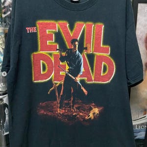 Evil Dead Horror Movie T-Shirt, Unisex Tee shirt, Scary Movie T-shirt Birthday Gift, Vintage Retro Movie shirt, Halloween Christmas Gift