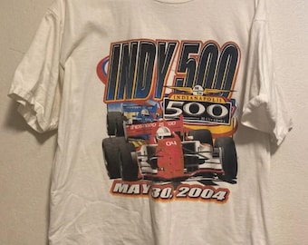 Vintage 2004 Indianapolis Indy 500 Racing T Shirt, Indianapolis 500 T-shirt, IndyCar Fan Racing Tee, Nascar Racing Shirt