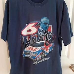 Vintage Nascar Mark Martin #6 Racing T-Shirt, Mark Martin T-shirt, Mark Martin Fan Racing Tee, Nascar Racing Shirt , Gift For Fan