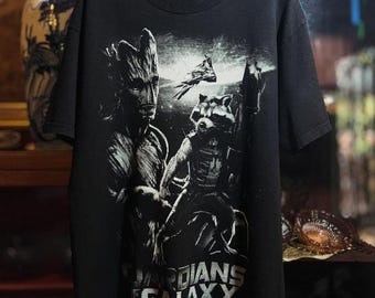 Camiseta vintage de Guardianes de la Galaxia, camiseta retro de Guardianes de la Galaxia, camiseta de Starlord, Gamora, Mantis, Rocket Groot, Cosmic Rewind