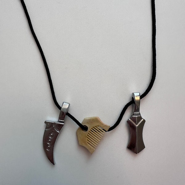 Khanda, Kirpan & Kanga Necklace