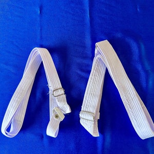 Gatra ajustable blanca - 1,5 pulgadas de ancho