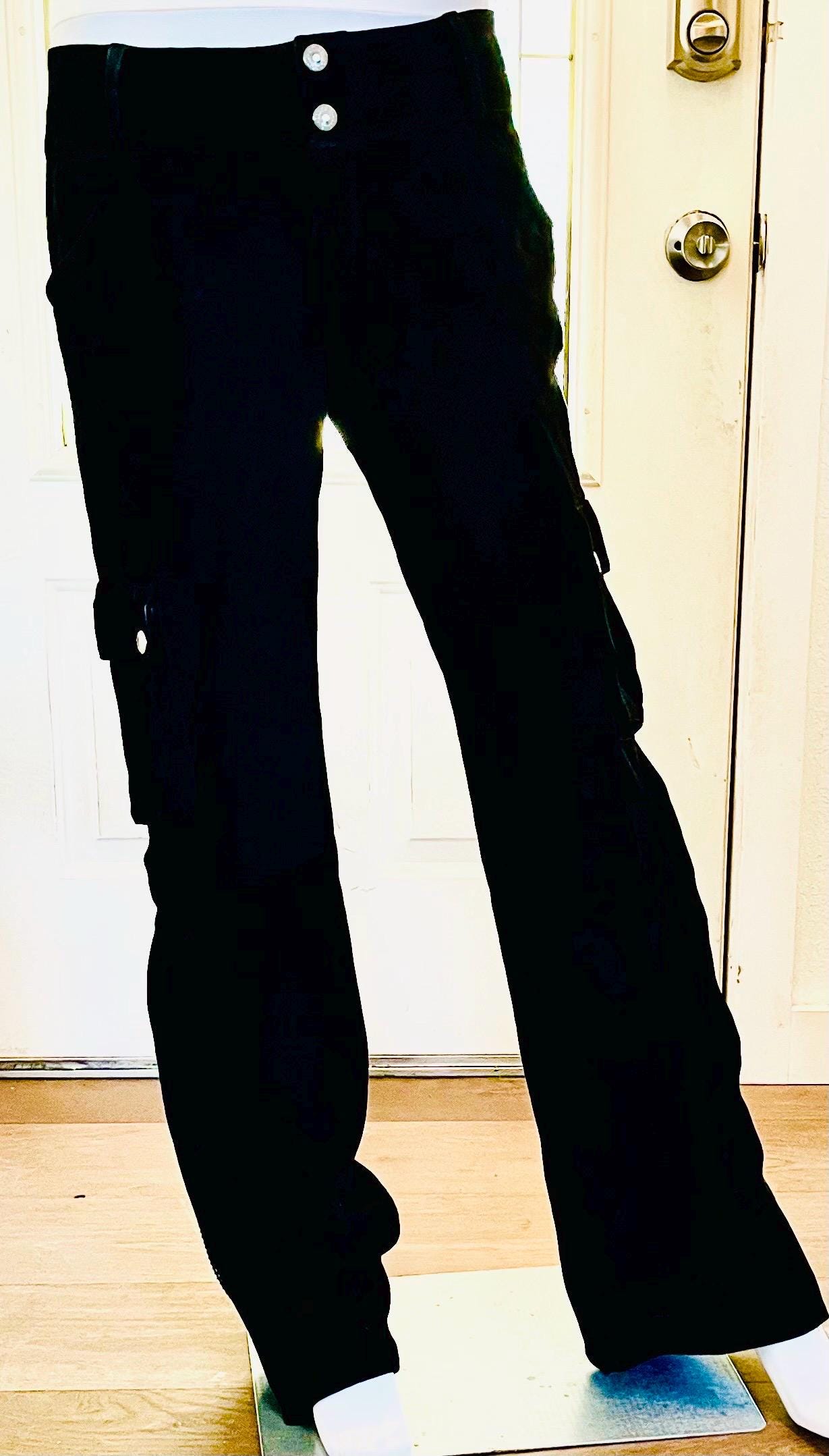 Pantalon Bootcut Velours Vert Olive Dolce & Gabbana D&G Vintage - Taille 28/42
