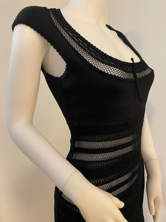 Stunning Vintage Azzedine Alaia 1993 Bodycon Semi-sheer Stunning Vintage Azzedine Alaia 1993 Bodycon Semi-sheer