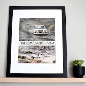 1976 Fiat 131 Brava Abarth Rally (Available GALLERY FRAMED!) Vintage Magazine Print Wall Decor - Printed 1980