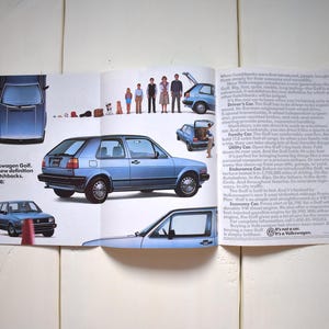 1985 Volkswagen Golf MK2 Brochure - Printed 1984