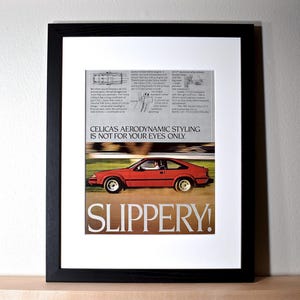 1983 Toyota Celica GT-S Liftback (Available GALLERY FRAMED!) Vintage Magazine Print Advertisement Wall Decor - Printed 1982