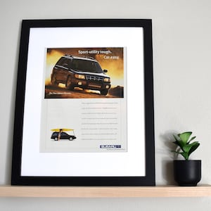 1999 Subaru Forester (Available GALLERY FRAMED!) Retro Magazine Print Advertisement Wall Decor - Printed 1999