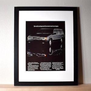 1985 Volvo 760 Wagon (Available GALLERY FRAMED!) Vintage Magazine Print Advertisement Wall Decor - Printed 1985