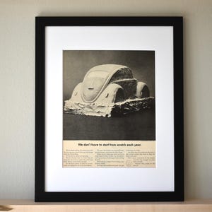 1964 Volkswagen Type 1 ‘Beetle’ (Available GALLERY FRAMED!) Vintage Magazine Print Advertisement Wall Decor - Printed 1964
