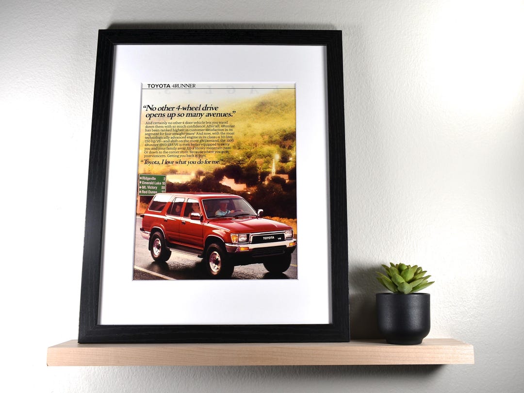 1990 Toyota 4runner SR5 (available GALLERY FRAMED!) Vintage Magazine ...