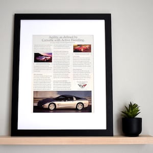 2000 Chevrolet Corvette C5 (Available GALLERY FRAMED!) Retro Magazine Print Advertisement Wall Decor - Printed 2000