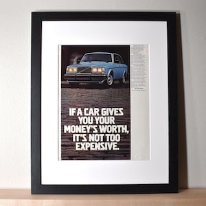 1990 Volvo GLE (Available GALLERY FRAMED!) Vintage Magazine Print Advertisement Wall Decor - Printed 1990