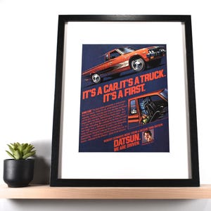 1978 Datsun King Cab Pickup (Available GALLERY FRAMED!) Vintage Magazine Advertisement Wall Decor - Printed 1978