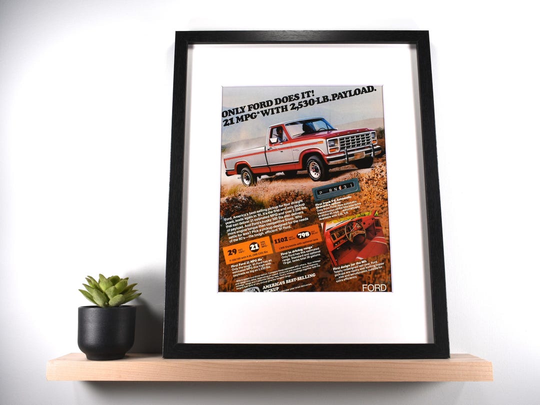 1981 Ford Ranger F150 Pickup (available GALLERY FRAMED!) Vintage ...