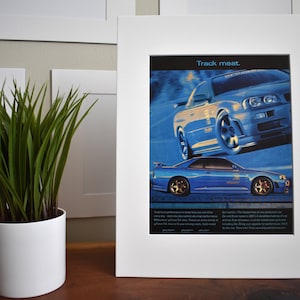 2002 Nissan Skyline R34 GT-R BF Goodrich Tires (Available GALLERY Framed!) Retro Magazine Advertisement Wall Decor - Printed 2002