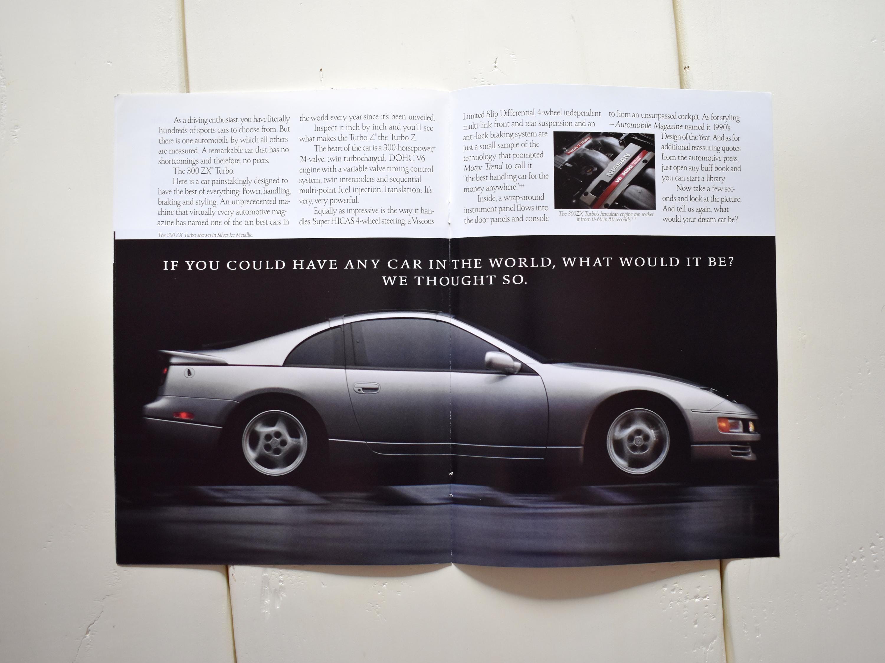れぴページ 1991 Nissan Performance Brochure 300ZX / 240SX / NX2000 - Printed