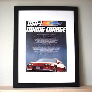 1983 Chevrolet Camaro Z28 (Available GALLERY FRAMED!) Vintage Magazine Print Advertisement Wall Decor - Printed 1982