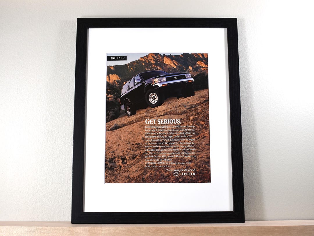 1993 Toyota 4runner (available GALLERY FRAMED!) Vintage Magazine Print ...