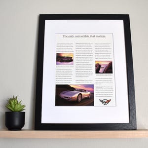 1997 Chevrolet Corvette C5 (Available GALLERY FRAMED!) Retro Magazine Print Advertisement Wall Decor - Printed 1997