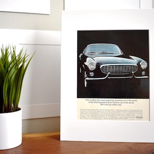 1963 Volvo P1800-S (Available GALLERY FRAMED!) Vintage Magazine Wall Decor - Printed 1963
