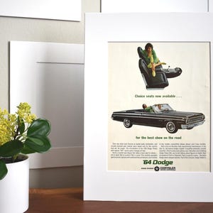 1964 Dodge Polara 500 (Available GALLERY FRAMED!) Vintage Magazine Print Wall Decor - Printed 1963