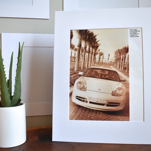 1999 Porsche 911 Carrera 996 (Available GALLERY FRAMED!) Retro Magazine Print Wall Decor - Printed 1999