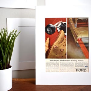 1963 Ford Fairlane (Available GALLERY FRAMED!) Vintage Magazine Advertisement Wall Decor - Printed 1963