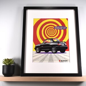 1996 Suzuki X-90 (Available GALLERY FRAMED!) Vintage Magazine Print Advertisement Wall Decor - Printed 1996