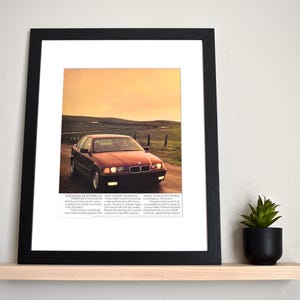 1992 BMW 325i (Available GALLERY FRAMED!) Retro Magazine Print Advertisement Wall Decor - Printed 1992
