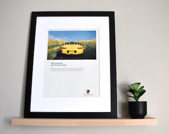 Porsche Boxster 986 (1996-2001) (side Profile) Car Poster Print
