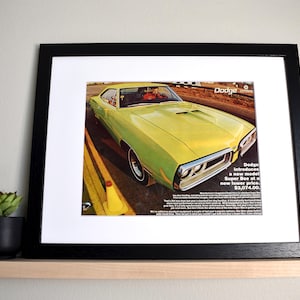 1970 Dodge Super Bee (Available GALLERY FRAMED!) Vintage Magazine Print Advertisement Wall Decor - Printed 1970