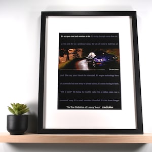 1998 Acura Integra (Available GALLERY FRAMED!) Vintage Magazine Print Advertisement Wall Decor - Printed 1998