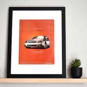2001 Lexus IS 300 (Available GALLERY FRAMED!) Retro Magazine Print Advertisement Wall Decor - Printed 2000
