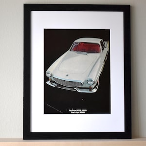 1964 Volvo 1800S (Available GALLERY FRAMED!) Vintage Magazine Advertisement Wall Decor - Printed 1964