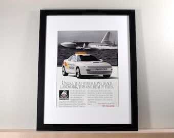 1992 Toyota Celica All-Trac Turbo Pace Car (Available GALLERY FRAMED!) Vintage Magazine Print Advertisement Wall Decor - Printed 1992