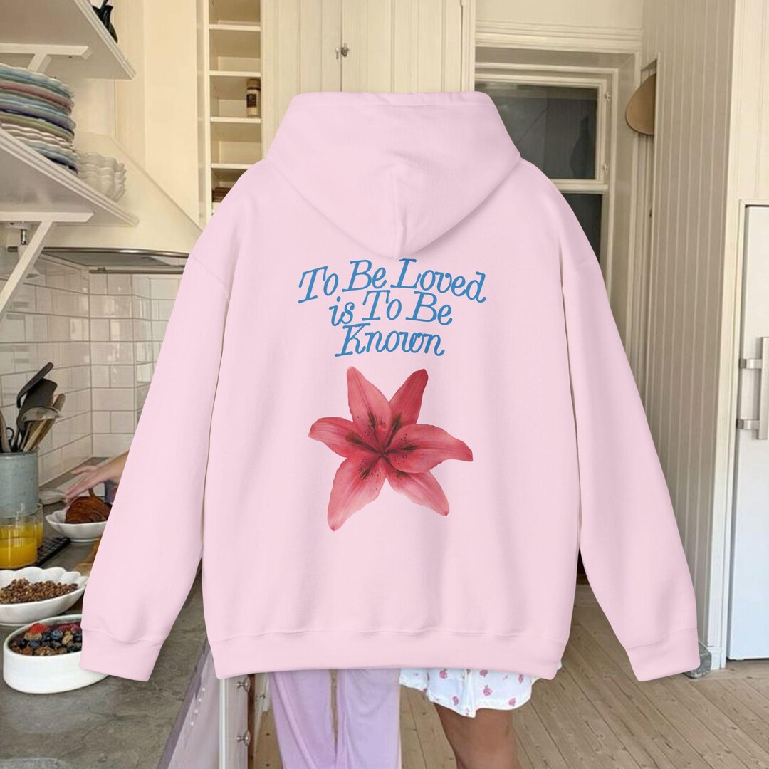 Positive Quote Hoodie, Cottagecore Flower Hoodie, Minimalist Pullover ...