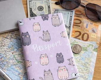 Funda para pasaporte de piel sintética de primera calidad, funda de viaje, regalo perfecto