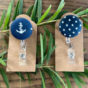 Nautical Gift Set - Fabric Retractable Lanyard Badge Reel