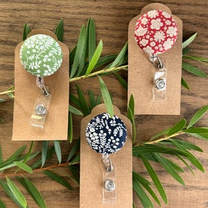 Boho Gift Set - Fabric Retractable Lanyard Badge Reel