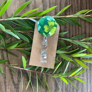 The Trinity on St. Patrick&#39;s Day - Fabric Retractable Lanyard Badge Reel