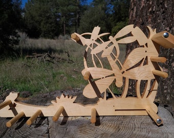 Card / Inkle weaving loom - Figured Maple Dragonflies!